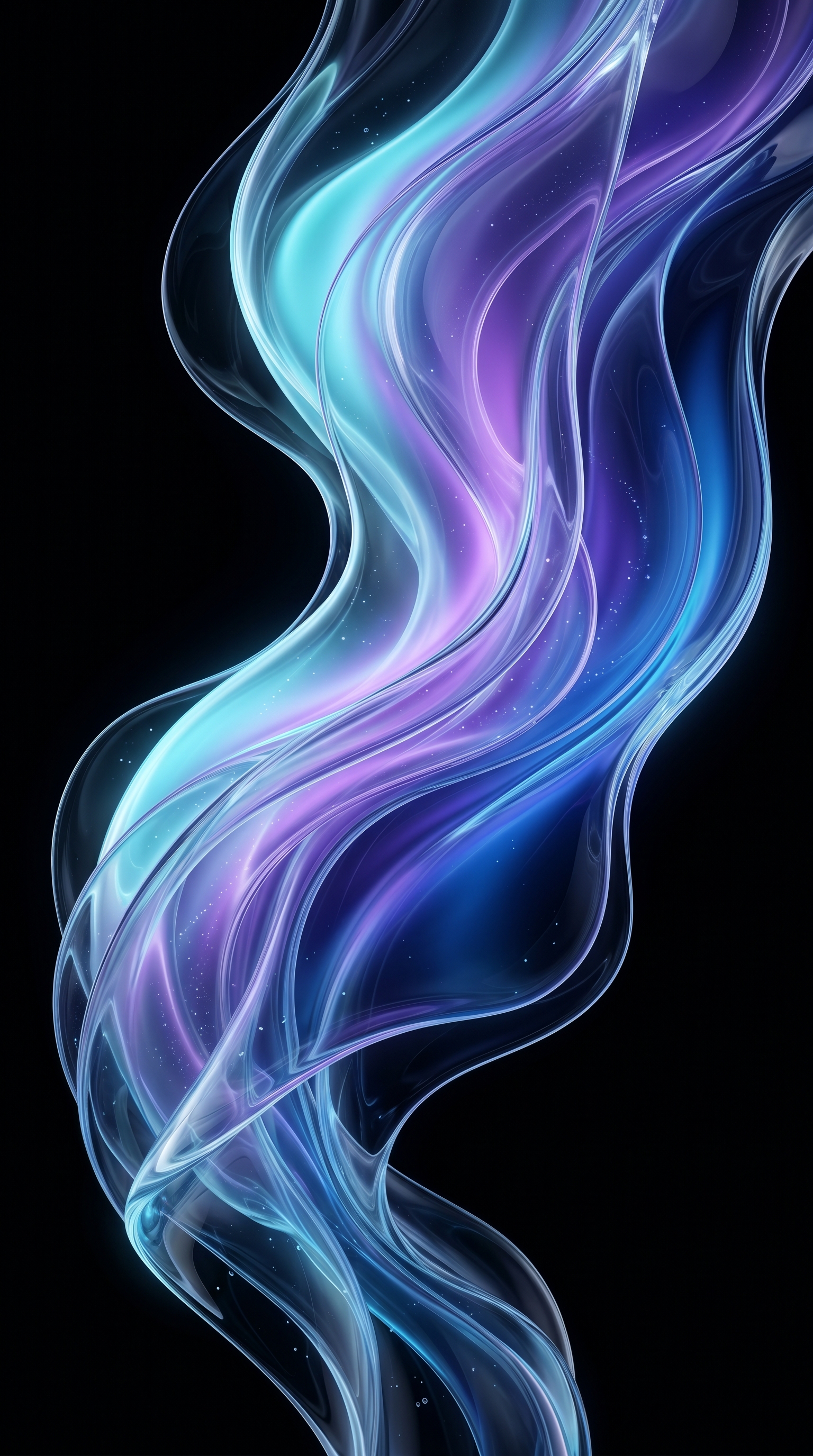 Liquid Glass Waves Aurora Gradients